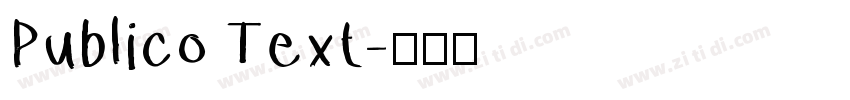 Publico Text字体转换